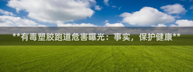 尊龙凯时出款：**有毒塑胶跑道危害曝光：事实，保护健康**