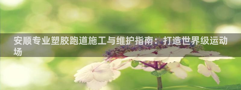 尊龙专访：安顺专业塑胶跑道施工与维护指南：打造世界级运动
场