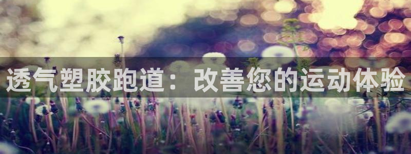 尊龙人生就是博首页：透气塑胶跑道：改善您的运动体验