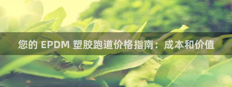 凯时官网的售后服务：您的 EPDM 塑胶跑道价格指南：成本和价值